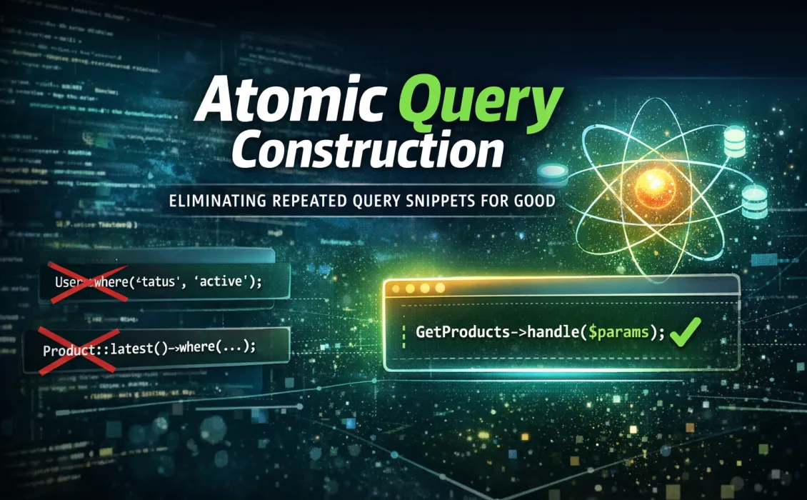 Atomic Query Construction Design Pattern: Eliminating Repeated Query Snippets for Good